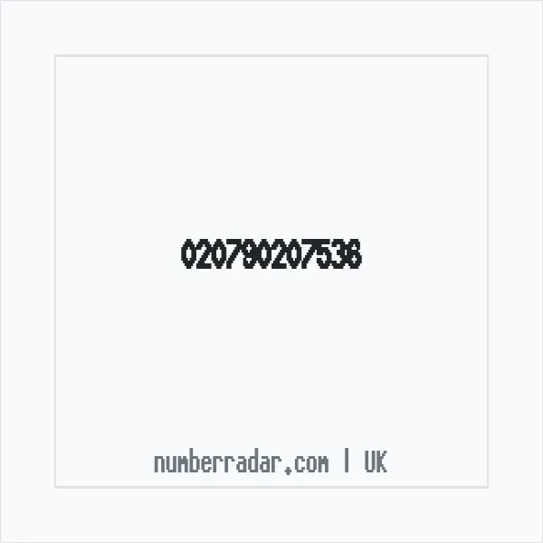 Reverse number check for +44 (2079) 020-753 — who called me?
