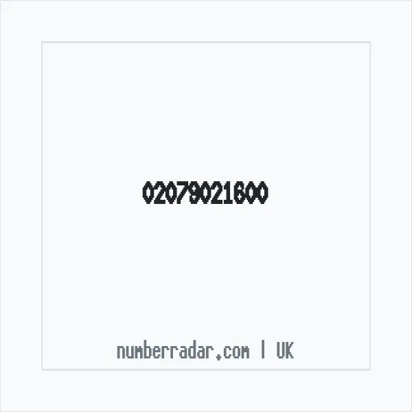 Reverse number check for +44 20 7902 1600 — who called me?