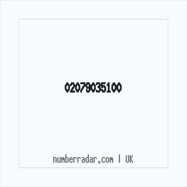 Reverse number check for +44 20 7903 5100 — who called me?