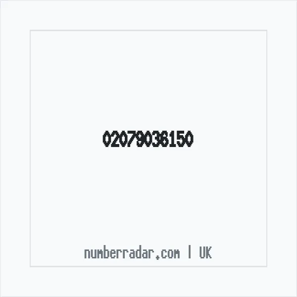 Reverse number check for +44 20 7903 6150 — who called me?
