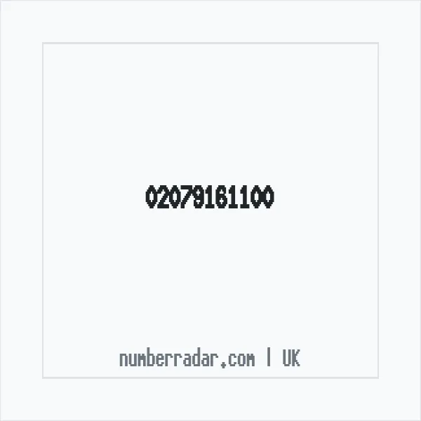 Reverse number check for +44 20 7916 1100 — who called me?