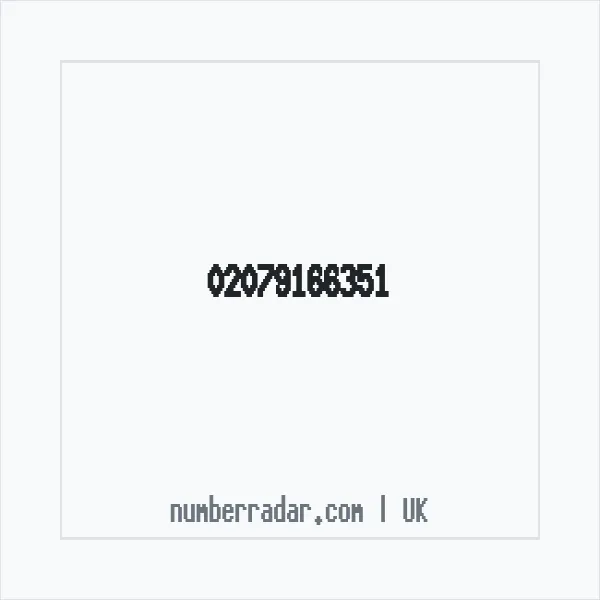 Reverse number check for +44 20 7916 6351 — who called me?