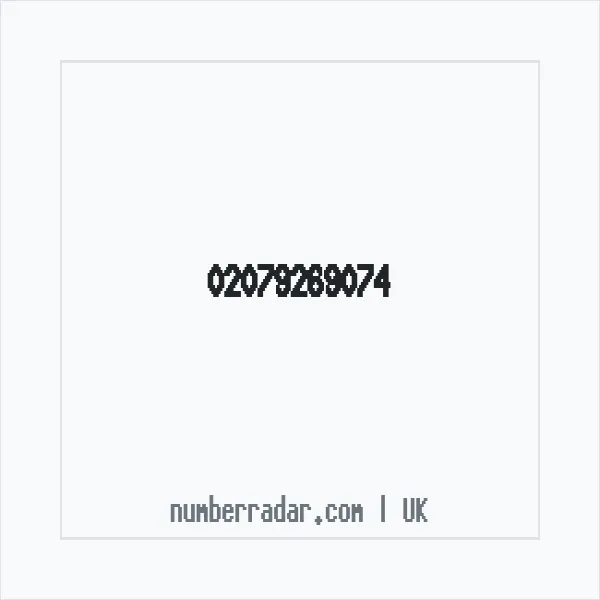 Reverse number check for +44 20 7926 9074 — who called me?