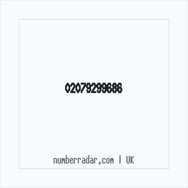 Reverse number check for +44 20 7929 9686 — who called me?