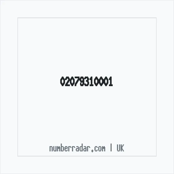 Reverse number check for +44 20 7931 0001 — who called me?