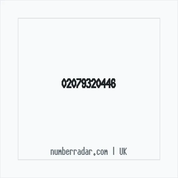 Reverse number check for +44 20 7932 0446 — who called me?