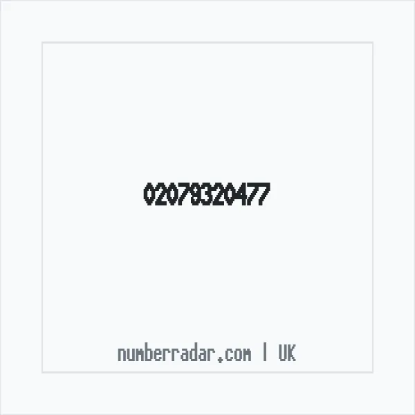 Reverse number check for +44 20 7932 0477 — who called me?