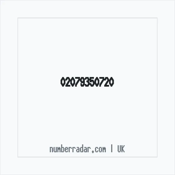 Reverse number check for +44 20 7935 0720 — who called me?