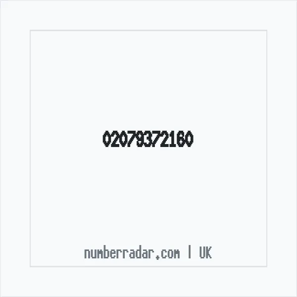 Reverse number check for +44 20 7937 2160 — who called me?