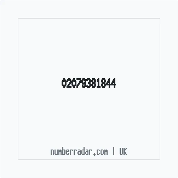 Reverse number check for +44 20 7938 1844 — who called me?