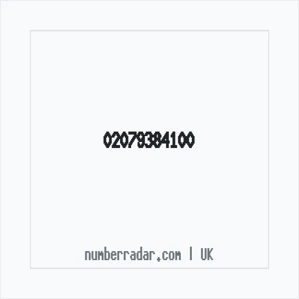Reverse number check for +44 20 7938 4100 — who called me?