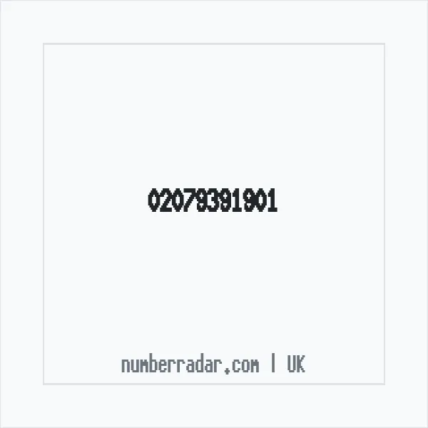 Reverse number check for +44 20 7939 1901 — who called me?