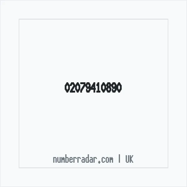Reverse number check for +44 20 7941 0890 — who called me?