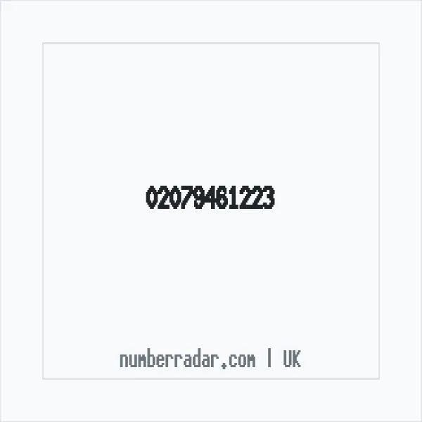 Reverse number check for +44 20 7946 1223 — who called me?