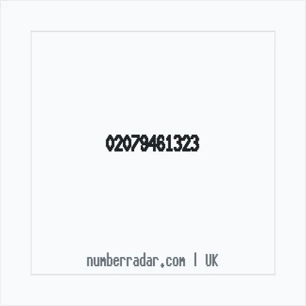 Reverse number check for +44 20 7946 1323 — who called me?
