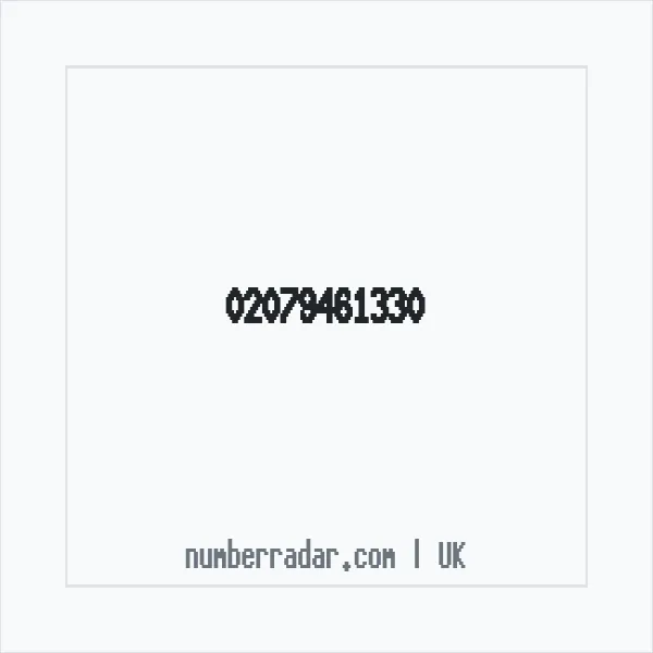 Reverse number check for +44 20 7946 1330 — who called me?