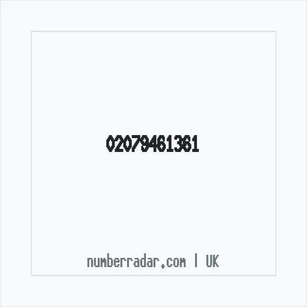 Reverse number check for +44 20 7946 1361 — who called me?