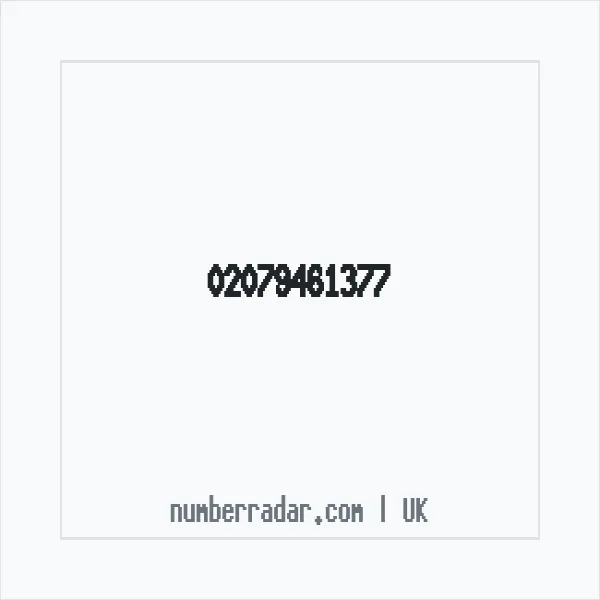Reverse number check for +44 20 7946 1377 — who called me?