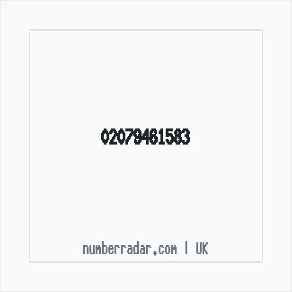 Reverse number check for +44 20 7946 1583 — who called me?