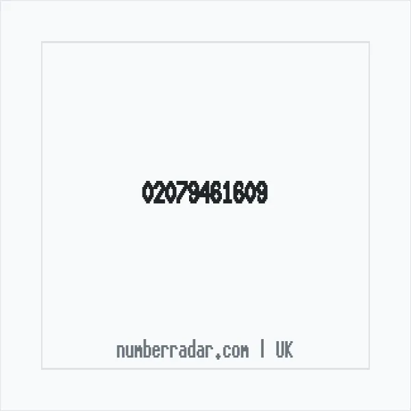 Reverse number check for +44 20 7946 1609 — who called me?