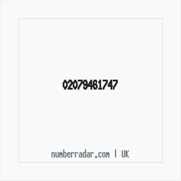 Reverse number check for +44 20 7946 1747 — who called me?