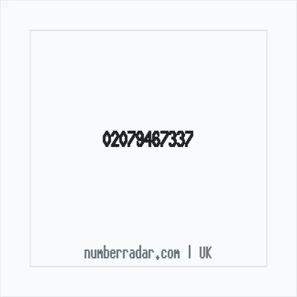 Reverse number check for +44 20 7946 7337 — who called me?