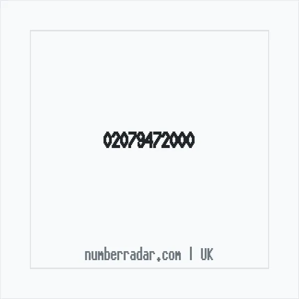 Reverse number check for +44 20 7947 2000 — who called me?