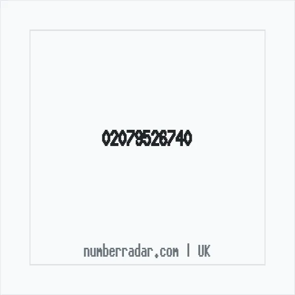 Reverse number check for +44 20 7952 6740 — who called me?