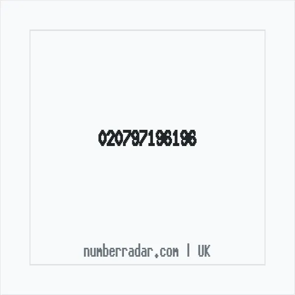 Reverse number check for +44 (2079) 719-619 — who called me?