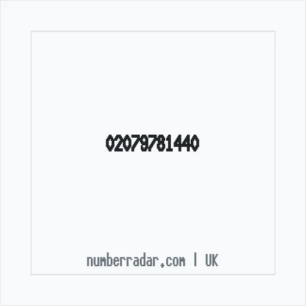 Reverse number check for +44 20 7978 1440 — who called me?
