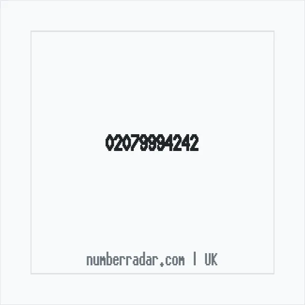 Reverse number check for +44 20 7999 4242 — who called me?