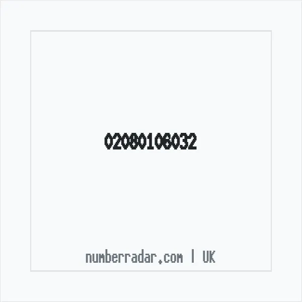Reverse number check for +44 20 8010 6032 — who called me?