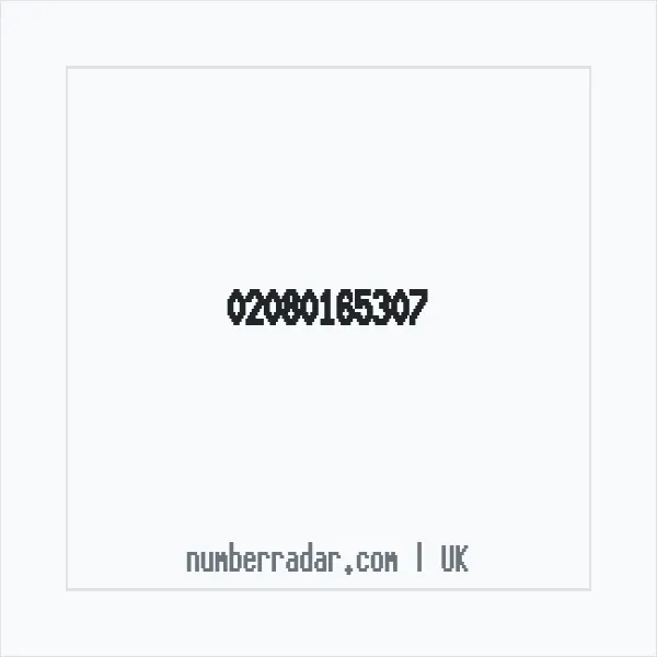 Reverse number check for +44 20 8016 5307 — who called me?