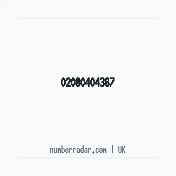 Reverse number check for +44 20 8040 4367 — who called me?