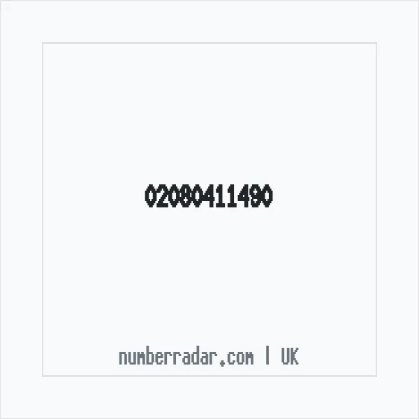 Reverse number check for +44 20 8041 1490 — who called me?