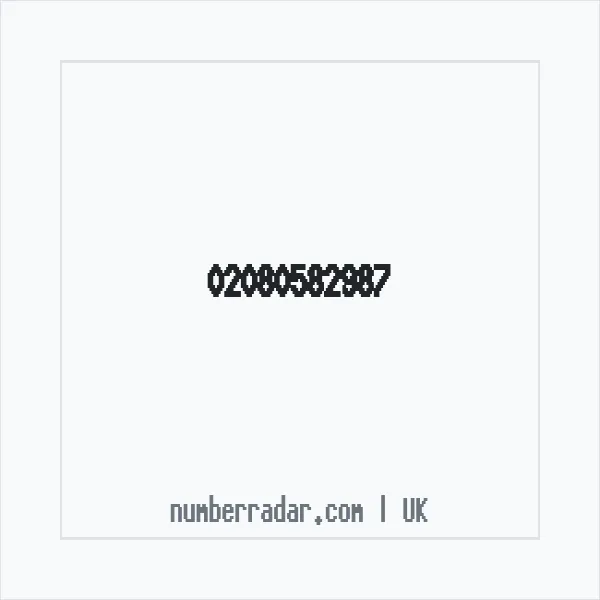 Reverse number check for +44 20 8058 2987 — who called me?