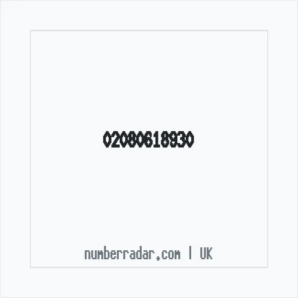 Reverse number check for +44 20 8061 8930 — who called me?