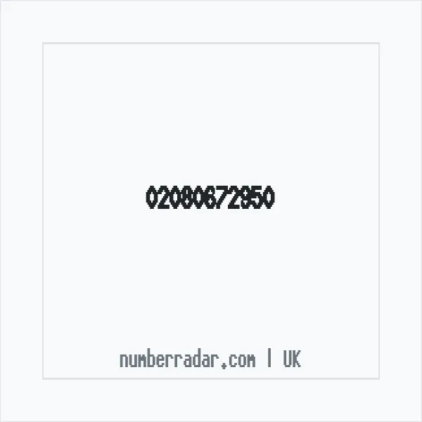 Reverse number check for +44 20 8067 2950 — who called me?