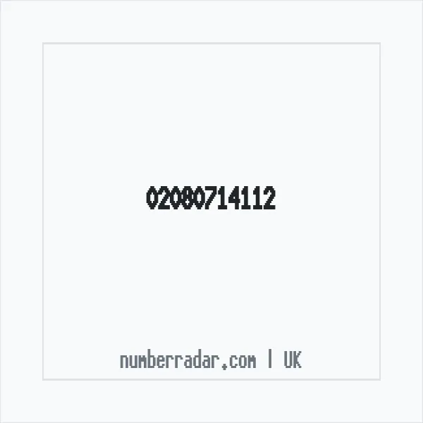 Reverse number check for +44 20 8071 4112 — who called me?