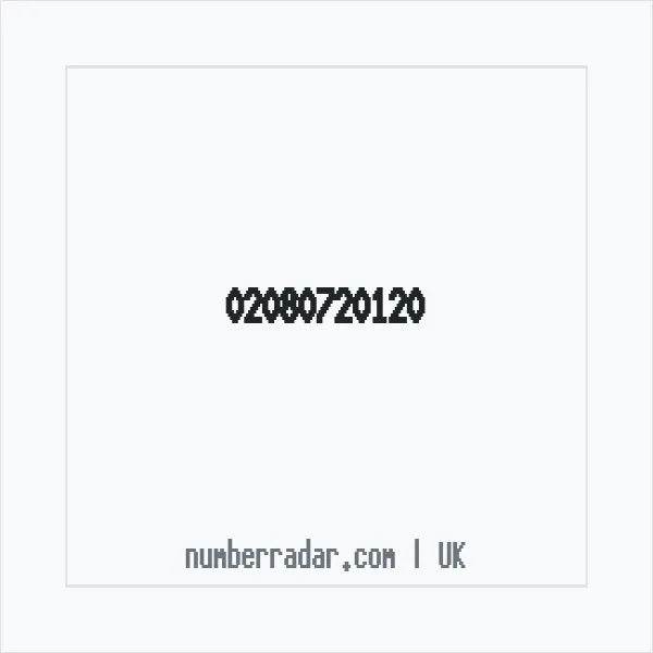 Reverse number check for +44 20 8072 0120 — who called me?