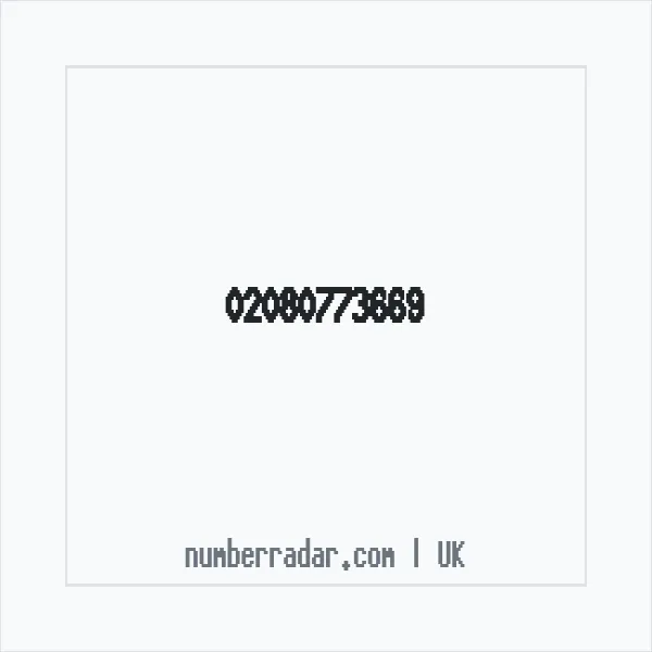 Reverse number check for +44 20 8077 3669 — who called me?