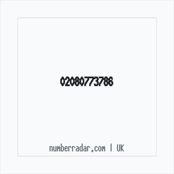 Reverse number check for +44 20 8077 3786 — who called me?