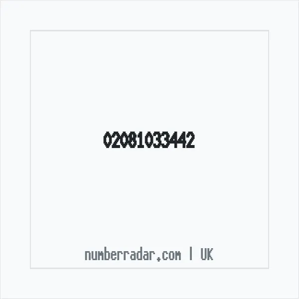 Reverse number check for +44 20 8103 3442 — who called me?