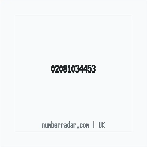 Reverse number check for +44 20 8103 4453 — who called me?