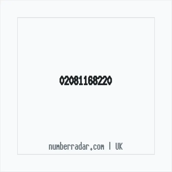 Reverse number check for +44 20 8116 8220 — who called me?