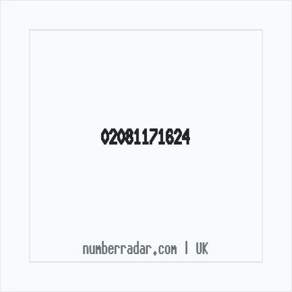 Reverse number check for +44 20 8117 1624 — who called me?