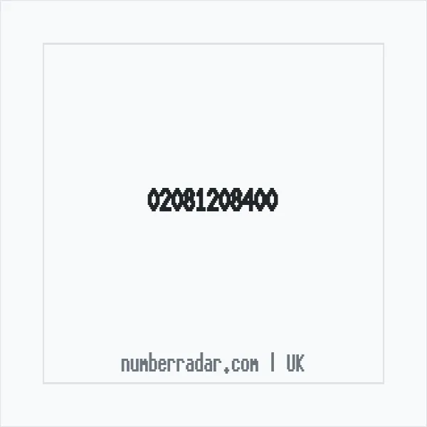 Reverse number check for +44 20 8120 8400 — who called me?