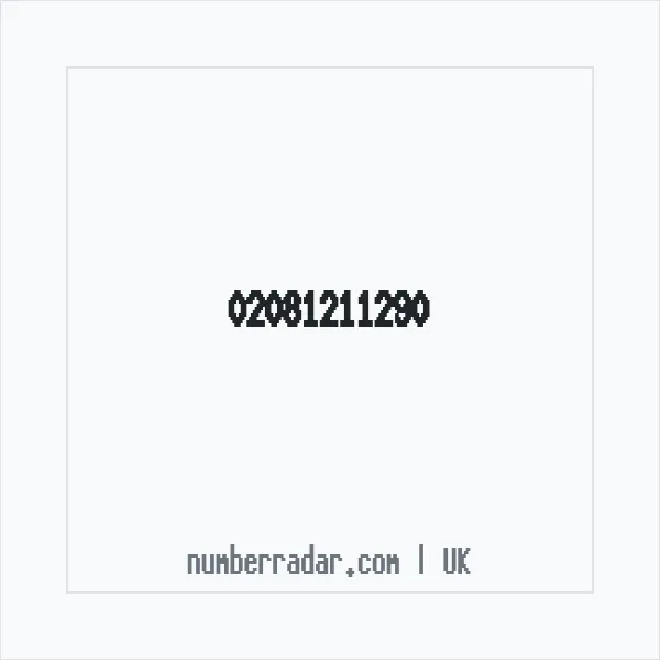 Reverse number check for +44 20 8121 1290 — who called me?