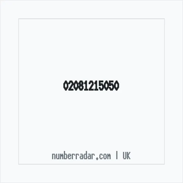 Reverse number check for +44 20 8121 5050 — who called me?