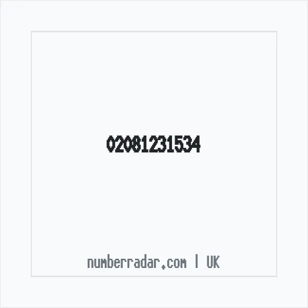 Reverse number check for +44 20 8123 1534 — who called me?